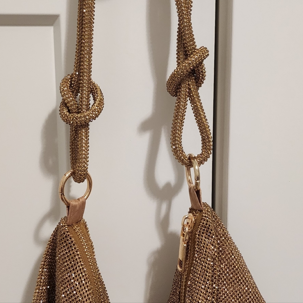 Gold Rhinestone Purse - Picture 9 of 10